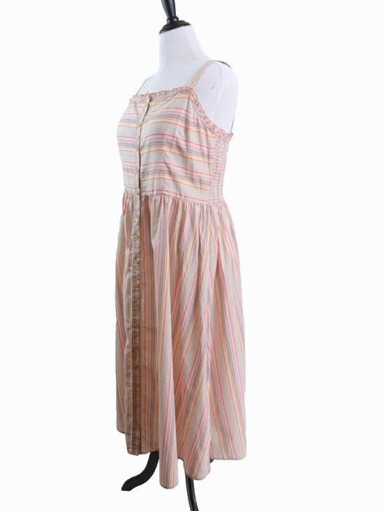 Simply Southern Dresses & Skirts - Simply Southern Size XL Maxi Sundress Cotton Pastel Stripe Pink